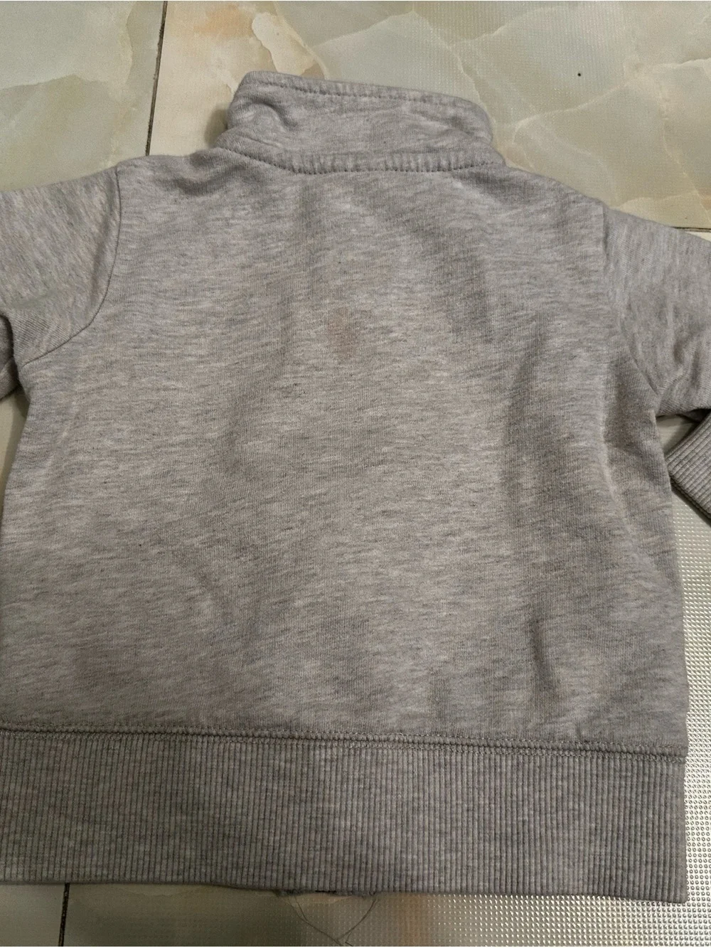 Cruise Captain Zip-Up Sweater Jacket Light Grey size 9 Months Cotton Carter’s